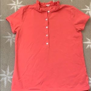 J Crew coral polo size s